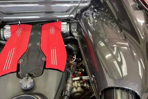 Nouveau pour 488 : Protection et cache moteur en fibre de carbone sèche 488OEM, bouchon d'huile auto-adhésif - Product Image 4