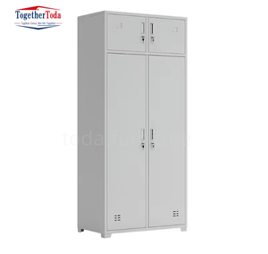 Vis d'assemblage pour armoire métallique, casier de rangement en acier inoxydable, casier de gym, armoire à 2 portes, 2 clés - Product Image 1