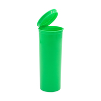 Bouteilles de pilules en plastique transparent colorées, résistantes aux enfants, à couvercle pop-top, pour capsules