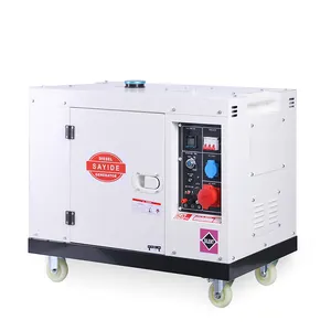 Produsen Taiyu 8kw 8kva generator diesel gaya putih portabel dengan harga bagus