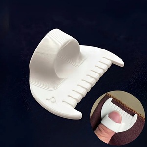DIY Crafts <span class=keywords><strong>Aide</strong></span> à la couture à la main Modèle de verrouillage de bord 3mm d'épaisseur Dé à coudre en plastique Accessoire pour la mode de tissu domestique - Product Image 4