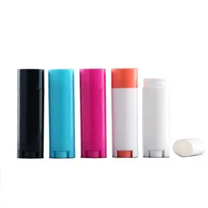 0.15oz Plastic DIY Lipstick Lip Balm Lip Gloss Tubes Holder Containers Oval Deodorant Crayon Chapstick Pipe Bottle