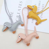 Porte-clés personnalisé pour chien en cuir PU, pendentif breloque pour animal de compagnie, décor de sac mignon, cadeau personnalisé pour amoureux des chiens, accessoire pour animal de compagnie de haute qualité