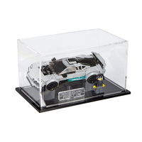 Grande vitrine en acrylique compatible avec les voitures miniatures à l'échelle 1/8 et la vitrine anti-poussière LEGO Supercars Collector