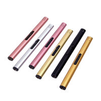 Briquet électrique à arc rechargeable par USB, coupe-vent, à longue portée, avec logo personnalisé OEM