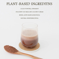 Poudre de chocolat chaud instantané biologique QINSHANTANG, chocolat noir naturel avec saveur de sucre, saveur de chocolat aux champignons, boissons