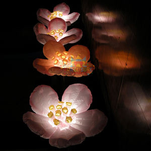 Événements romantiques en plein air déco led éclairage flottant suspendu à la décoration sauter plantes fleur gonflable - Product Image 4