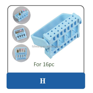 Pink Color 48 Holes Round <strong>Jewellery</strong> Burs Holder Block Case Nail Drill Bits Acrylic Display Plastic Box With Transparent Lid - Product Image 6