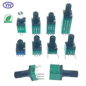 Potenciómetro Rotatorio Vertical de Plástico RV097 RK09 de 6 Pines, Un Solo Grupo, A50k B10k B20kB 50k B100k 500k B103 20k 100k, 9mm, 10K - Product Image 2