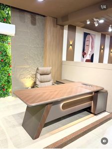Escritorio Ejecutivo Moderno en Forma de L, Ecológico, Duradero, Diseño Modular de MDF, con Capacidad para 17 Notas de Texto (100 caracteres por línea) - Product Image 3