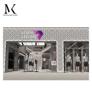 Lishi - Expositor de parede em aço inoxidável para lojas de boutiques de acessórios de moda personalizados, móveis dourados para lojas de varejo