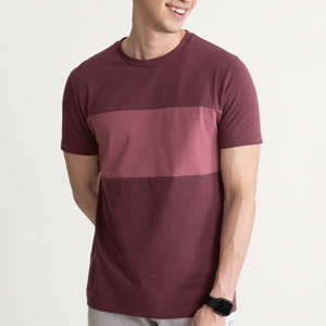T-shirt décontracté pour homme à manches courtes, col rond, coupe ample, respirant, tricoté 100% coton, style streetwear, délavé à l'acide, sublimation - Product Image 1