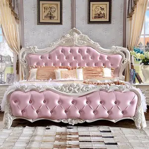 Couleur Unique Enfant Doux Lit pour Vente Offre Spéciale Princesse Rose Chambre Meubles De Maison Moderne Panneau Européenne Confortable 7-25 jours T/T