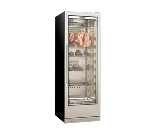 Réfrigérateur vertical professionnel en acier inoxydable, porte simple, commande numérique, 4 étagères, congélateur commercial à encastrer - Product Image 1