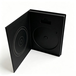 Custom Recycled <b>paper</b> Board CD Box Magnetic Closure Matt Lamination UV <b>gloss</b> Compact Packaging - Product Image 4
