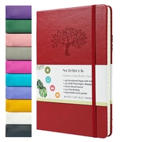 Cuaderno A5 promocional personalizado de piel de oveja de negocios, cuaderno de notas de 80 páginas para regalo corporativo