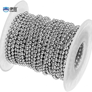 Ewang Necklace <b>Chains</b> Ball <b>Chain</b> Ball Beaded <b>Chain</b> for DIY Craft Making - Product Image 1