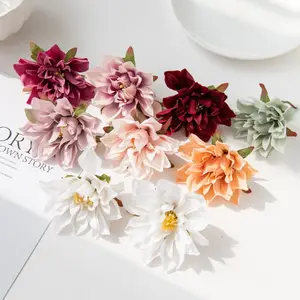 Cabeza de crisantemo Dali de estilo nórdico, flor de simulación para decoración del hogar, decoración de boda, material manual, nuevas flores de imitación