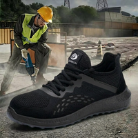 Chaussures de sécurité à embout d'acier anti-perforation, résistantes à l'huile, imperméables, respirantes, légères, pour le travail en usine, été-automne