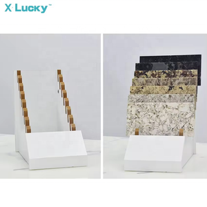 Bán Hot đá tự nhiên Countertop đứng Thẻ quà tặng Tabletop hiển thị đứng kim loại các tông gạch truy cập hiển thị giá - Product Image 3