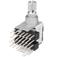 Soundwell RS12/22 Sakelar Kontrol Volume Multi-arah Rotary 13mm Bersertifikasi ROHS Resistansi Kontak Maks 50m -20~60 Pemakaian Suhu