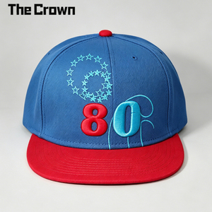 Custom Logo 6 Panel Structured <b>Flat</b> Brim Cap Wholesale Bulk Two Tone <b>Flat</b> Embroidery Athletic <b>Hat</b> Manufacturer - Product Image 2