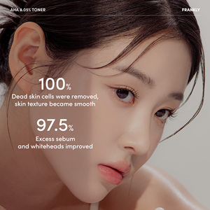 โทนเนอร์ทำความสะอาดรูขุมขน FRANKLY AHA ผสมกรดไกลโคลิก 8.05% และกรดอะมิโน คุณภาพเกาหลีที่ดีที่สุดสำหรับใช้ทุกวัน - Product Image 6
