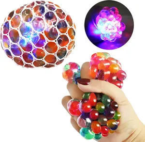 Wholesale 6cm Colorful Squeeze Grape Shape Mesh Squishy Fidget Ball Stress Relief Toys