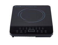 Cuisinière à induction portable à un seul brûleur, plaque en céramique électrique, boîtier en plastique, commande tactile, 2000W pour usage domestique