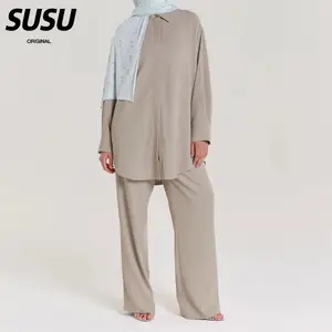 SUSU Oversize Shirt Custom Elegant Ladies Clothing Embroidery Plus Size Women's Clothing Modest Blouses And Shirts For Women