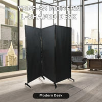 Mobilier de bureau moderne en forme de L Table de travail avec bureau du personnel, pour cloisons de bureau modernes
