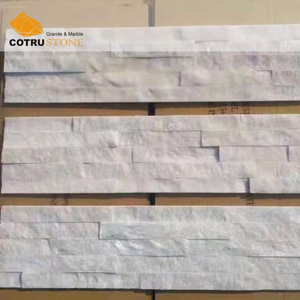 Panel de pared de chapa de piedra apilada blanca Revestimiento de pared exterior Pizarra Tipo de producto - Product Image 3