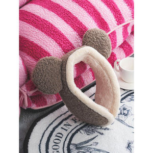 Orsacchiotto per bambini orecchie marrone paraorecchie bambini - Product Image 1