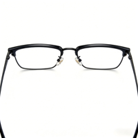 Montures de lunettes carrées simples, à monture complète ou sans monture, en titane pur, légères, confortables, sans pression sur le nez