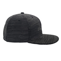 Gorra de Béisbol Unisex de 6 Paneles con Visera Plana para Deportes, Personalizable con Logotipo Bordado en 3D, 100% Lona de Algodón, Ajustable