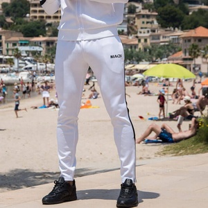 Clothing Manufacturer Blank <strong>Slim</strong> <strong>Fit</strong> Sweatpants Casual French Terry Track Pants <strong>Black</strong> Stripe String Winter <strong>Joggers</strong> - Product Image 1