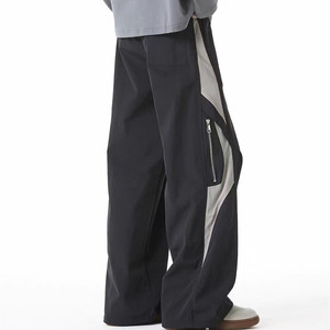 2025 Populaire Patchwork contraste Color Cargo Zip up otoño Marque Tendance polivalente para La Grande Rue Pantalons Softshell - Product Image 4