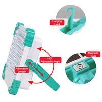 Lampes solaires d'urgence mobiles pour le travail, USB, magnétiques, étanches, rechargeables, portables, LED, lampes solaires de camping avec support