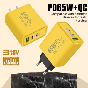 <span class=keywords><strong>Chargeur</strong></span> <span class=keywords><strong>USB</strong></span> <span class=keywords><strong>C</strong></span> 65W à 3 ports, <span class=keywords><strong>chargeur</strong></span> rapide avec adaptateur d'alimentation intelligent QC <span class=keywords><strong>USB</strong></span>-A et <span class=keywords><strong>USB</strong></span>-<span class=keywords><strong>C</strong></span>, <span class=keywords><strong>chargeur</strong></span> <span class=keywords><strong>USB</strong></span> <span class=keywords><strong>multiple</strong></span> pour iPhone, Samsung - Product Image 2