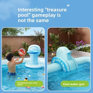 Piscina Inflable Independiente de 1.5m-3m para Bebés y Niños, Glaciar, Paraíso Secreto, Piscina Grande y Resistente para Interiores y Exteriores - Product Image 5