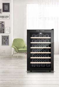 Vendita calda Freestanding Wine Cooler 93l <span class=keywords><strong>32</strong></span> bottiglie vino frigorifero frigo - Product Image 5