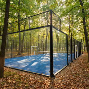 Fabricante de pistas de pádel panorámicas estándar FIP, precio de fábrica, vidrio de 12 mm, LED, certificado CE, cancha de pádel para exteriores e interiores - Product Image 4