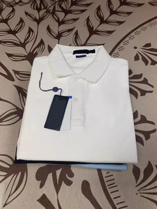 RL Ralph brodé respirant lavable <span class=keywords><strong>en</strong></span> machine T-shirt hommes revers manches courtes haute qualité commerce transfrontalier classique solide - Product Image 6