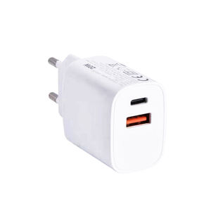 Cargador Rápido PD de 20W OEM, Puerto Dual USB-C+USB-A, Enchufe EU/US, Cargador de Pared Universal de Viaje para <span class=keywords><strong>iPhone</strong></span>/<span class=keywords><strong>Samsung</strong></span>/Pixel - Product Image 6