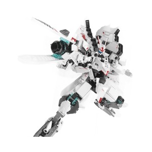 Modèle de blocs de construction F5 Mobile City Alpha Mech, 400-800 pièces, puzzle d'assemblage, jouet pour garçons de 8 à 13 ans - Product Image 4