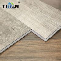 Plancher en vinyle de luxe imperméable noir SPC, épaisseur 6,5 mm, 6 mm, vinyle plastique, plancher SPC pour intérieur