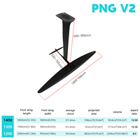 Nouvelle aile de surf hydrofoil Axis PNG V2 1400 2025, ultra haute résistance, en carbone renforcé, pour planche à voile, kite wing, e-foil, surf