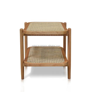 Mesa de centro de madera de fresno indonesio, que combina elegancia natural y durabilidad en un centro de mesa elegante que complementa el estilo. - Product Image 5