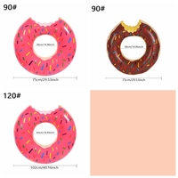 Bouée gonflable design donut pour la plage, le lac et la piscine, pour enfants, adolescents et adultes