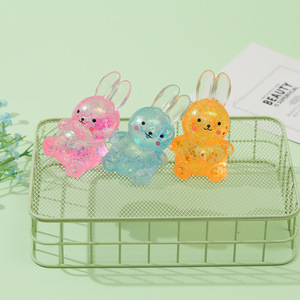 CHENXI Jouet à presser créatif Lapin Pailleté, Squishies Extensibles Écologiques en Sucre de Malt, Jouets Anti-stress pour Enfants de 5 à 7 Ans, Soulagement de l'Anxiété - Product Image 6